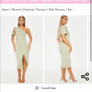 Sage Green PLT DRESS